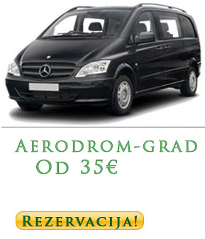 Prevoz kombi aerodrom Beograd- grad-mercedes Viano - 35€
