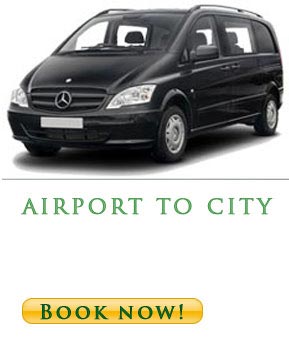 Mini van transfer from Belgrade airport to city center - Mercedes van -40€ one way