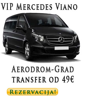 VIP kombi prevoz do aerodroma Beograd-(Mercedes V klasa) - 65€