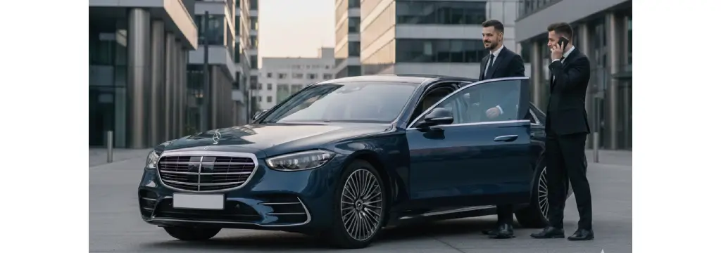 Professional limo service Belgrade executive Mercedes S-Class travel